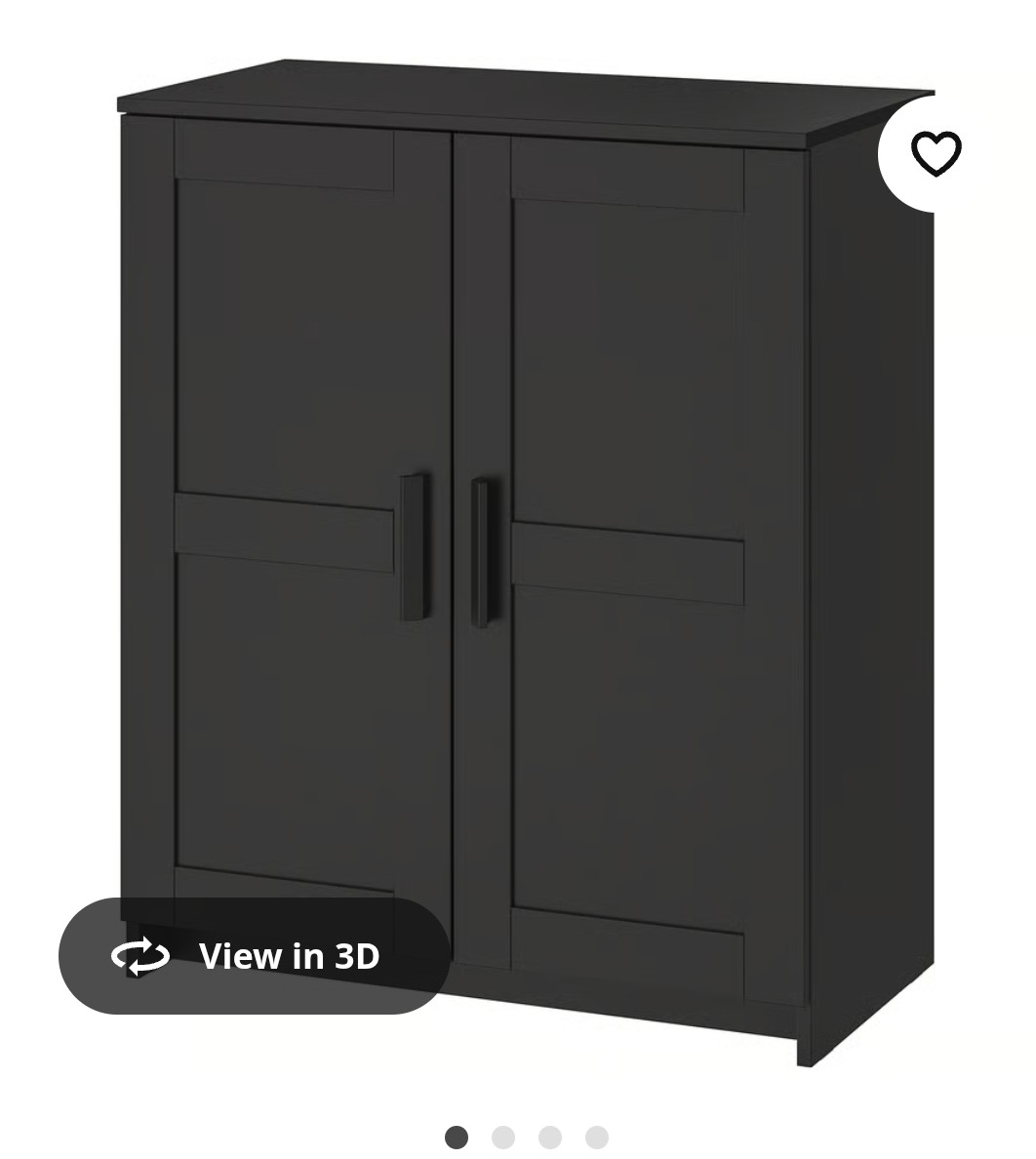 Grey Cabinet with Doors