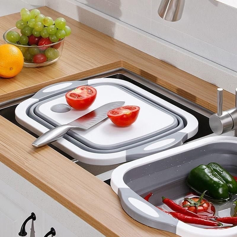 Multifunctional Collapsible Cutting Board & Drain Basket - photo 2