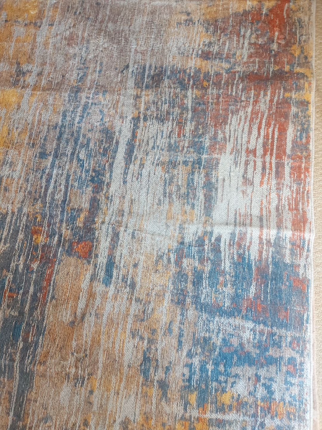 Area Rug 6ft ×9ft washable Wood Grain Pattern brand new - photo 4