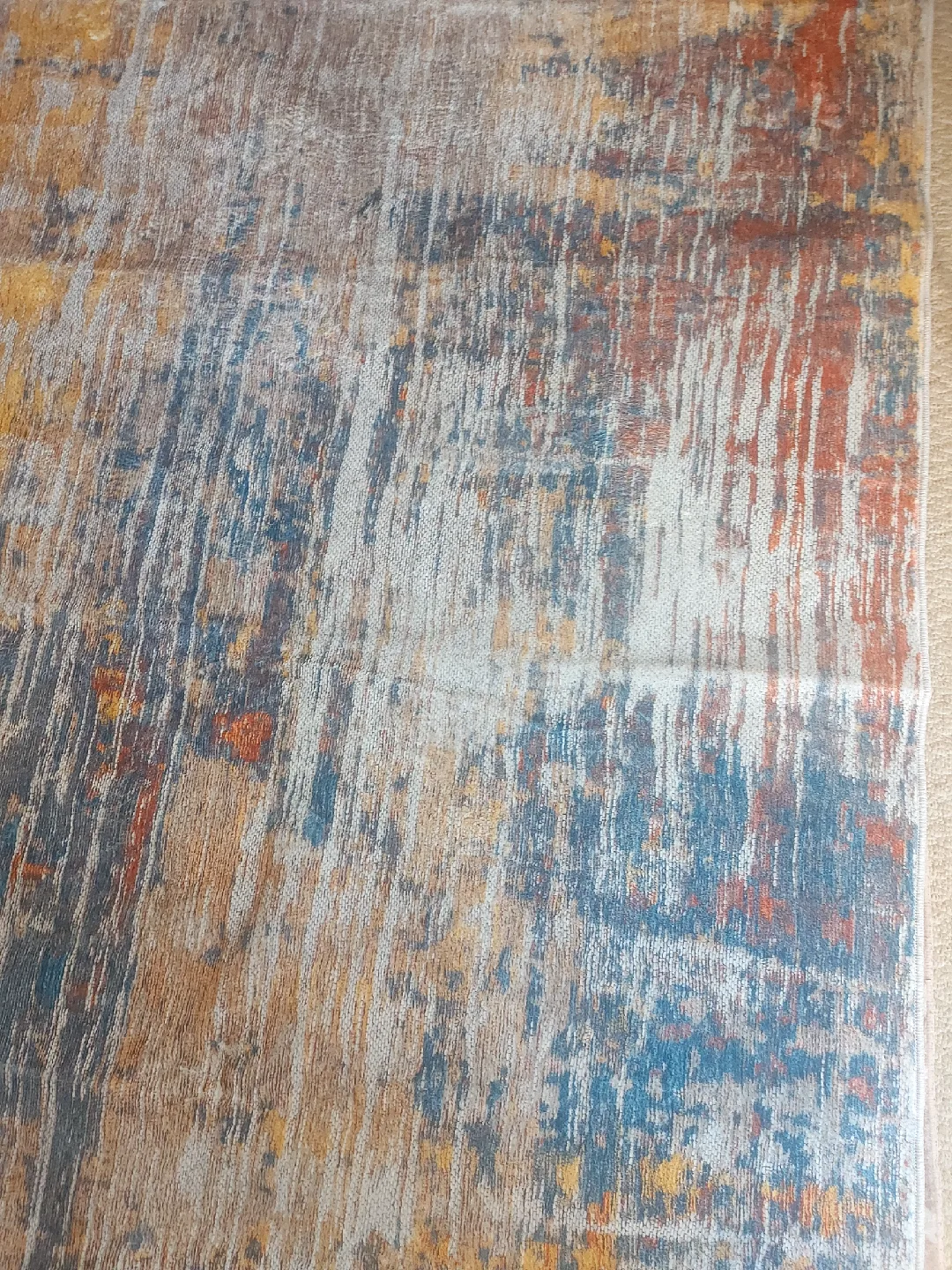 Area Rug 6ft ×9ft washable Wood Grain Pattern brand new image indicator(4)