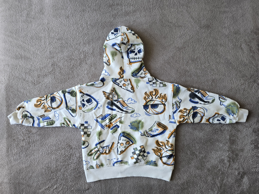 Zara Kids Graphic Print Hoodie Size 8-9