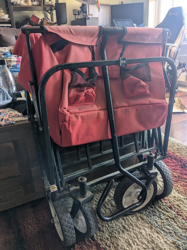 Red Folding Wagon Cart 🥕 - photo 2