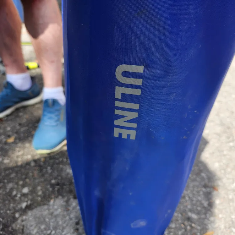 Brand New Uline Folding Camp Chair - Blue image indicator(5)