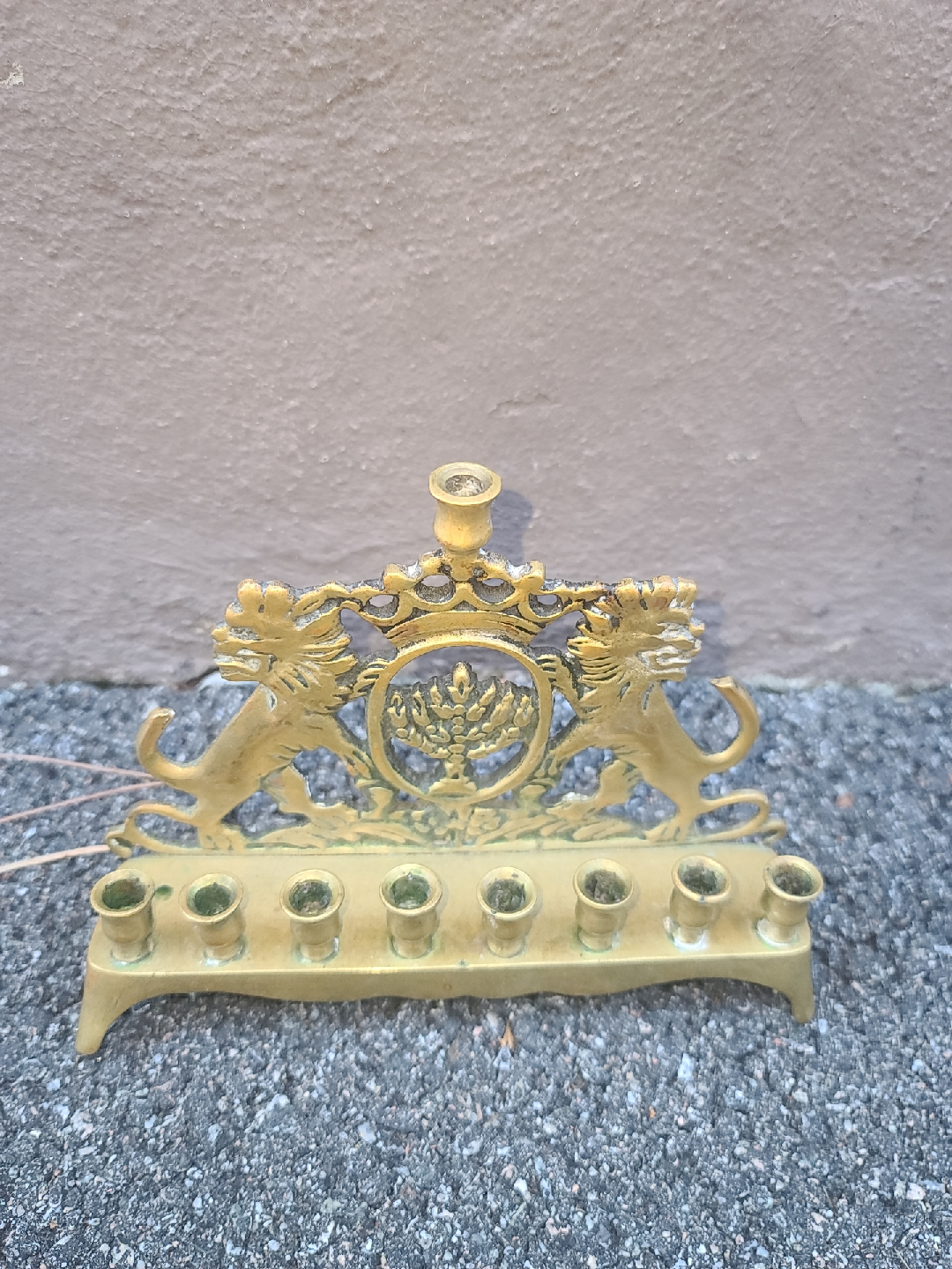 Vintage Brass Menorah
