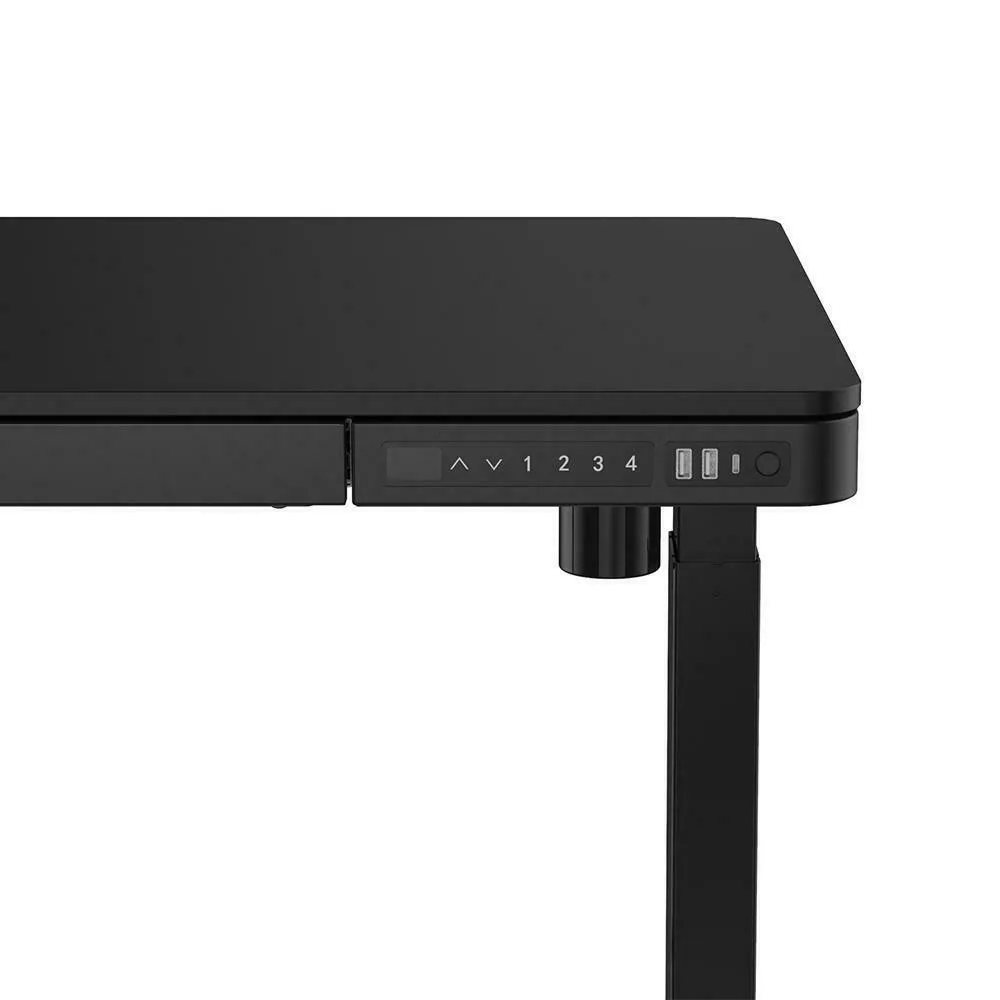Black Adjustable Standing Desk with drawer image indicator(5)
