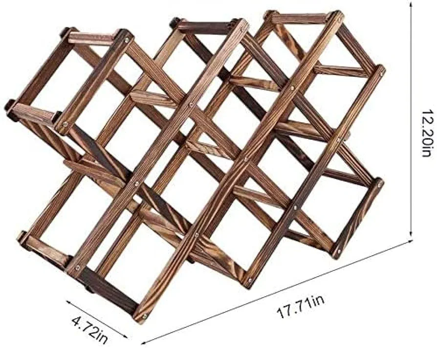 New in Box! Wooden Wine Rack 10 Bottles Capacity - photo 3