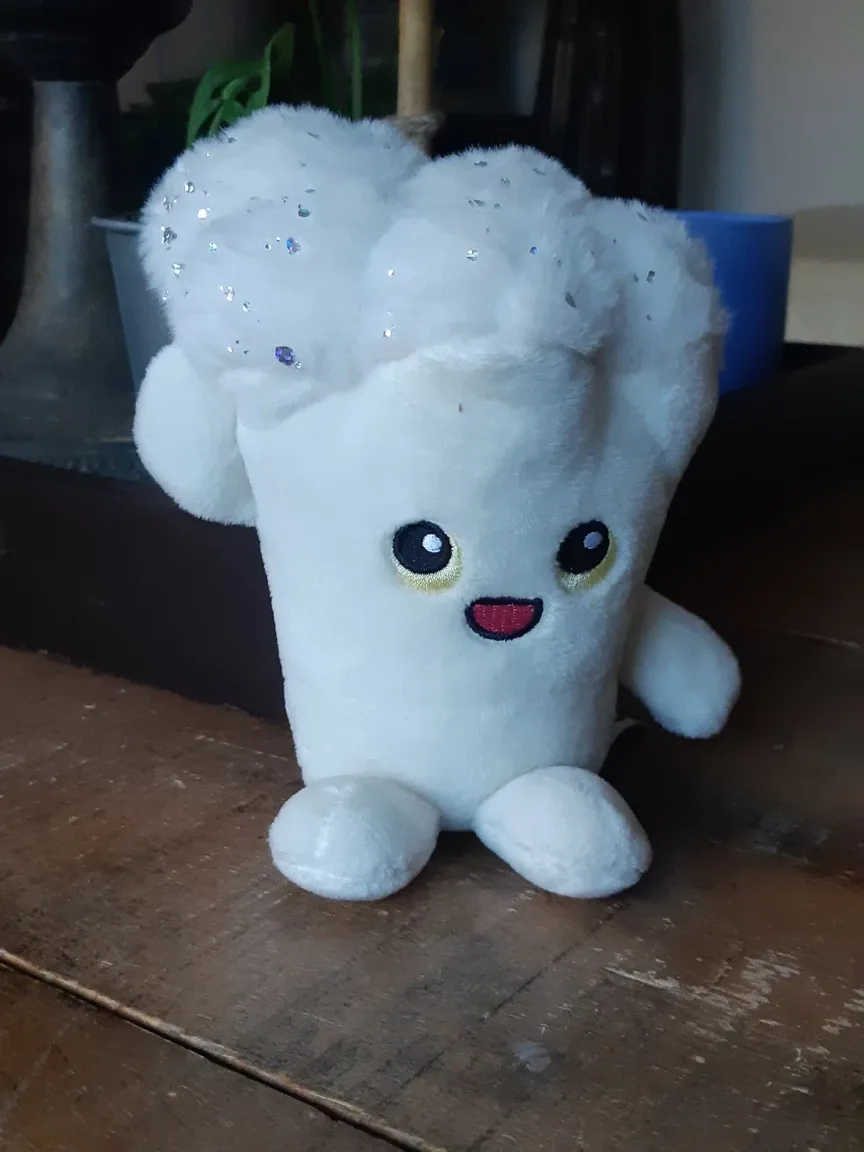 Living on the Veg 6-inch Plush - Stevie White Mushroom thumbnail