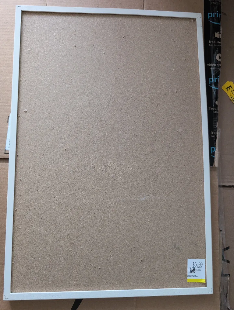 Cork Board with White Frame thumbnail