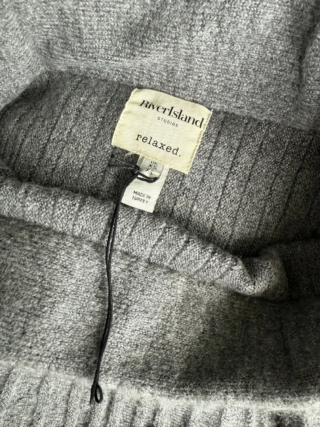 River Island Grey Knit Mini Skirt - XS