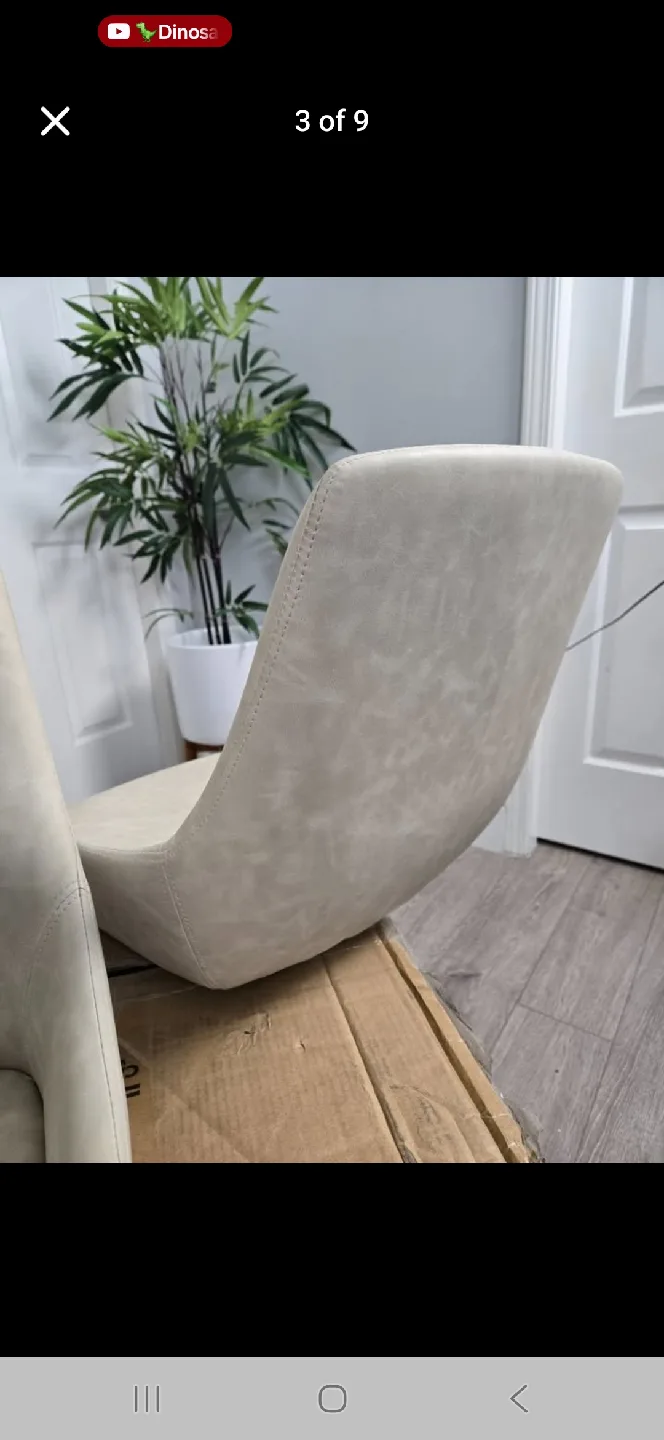 Brand new in box set of 4 modern dining chairs image indicator(3)