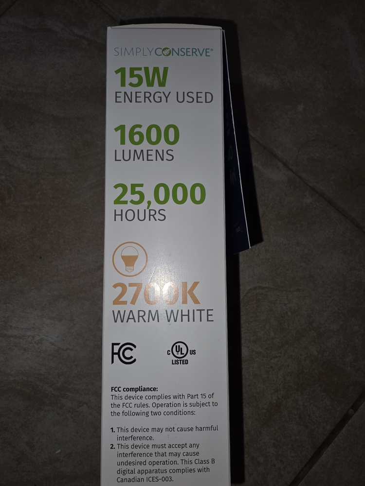 Simply Conserve 100W Replacement 15W LED Bulb - Dimmable🥕 - photo 2