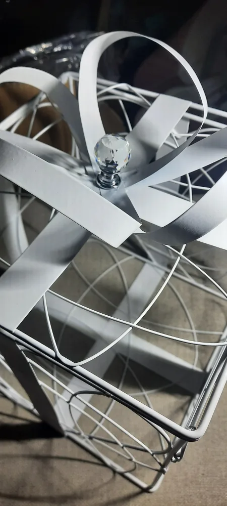 Used once Simplicity White Metal Wedding Card Box image indicator(3)