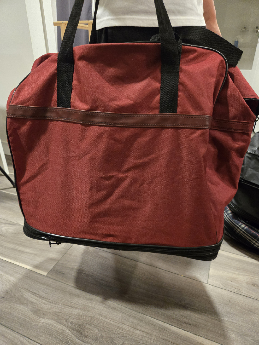 Red Wheeled Rolling Duffel Bag - photo 2