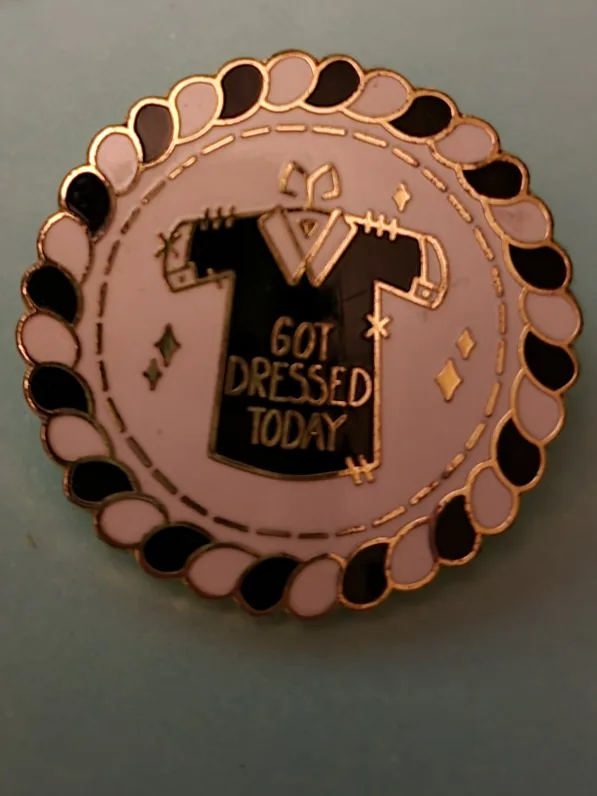 "Got Dressed Today" Enamel Pin thumbnail