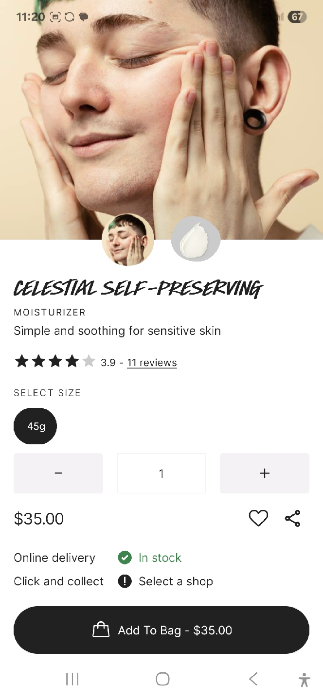 Lush Celestial Moisturizer 45g