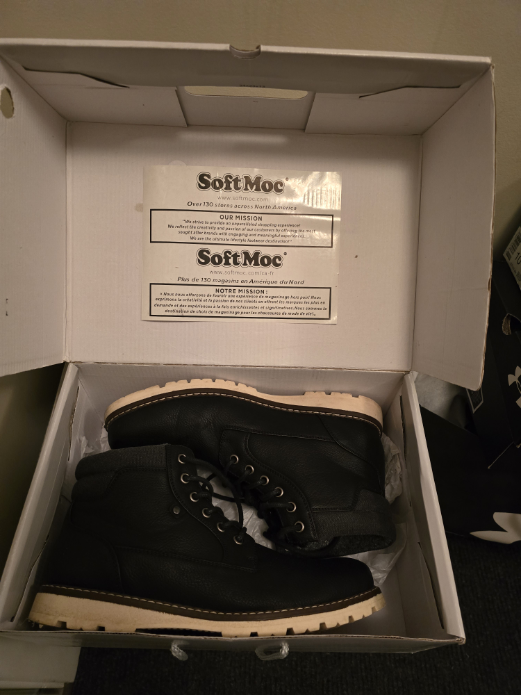 SoftMoc HALLWAY2 Black Men's Shoes - Size 9 - photo 2
