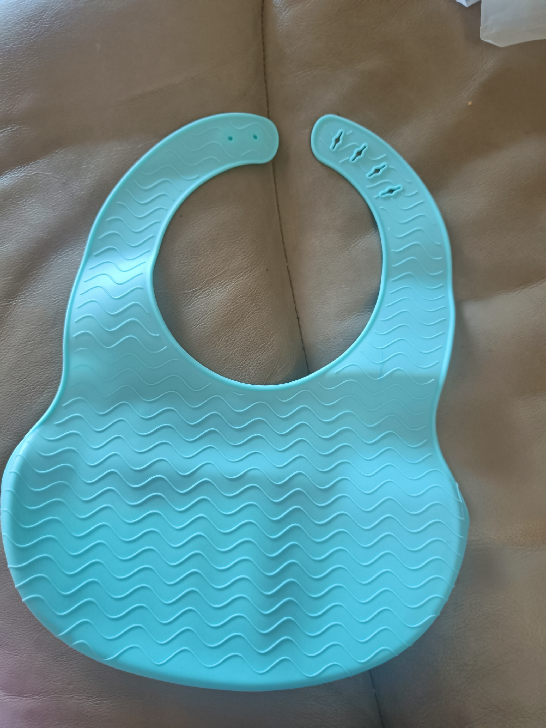 Silicone Baby Bib - Light Blue - photo 2