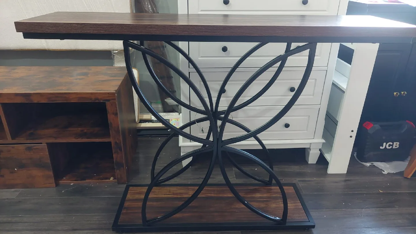Wood & Metal Console Table thumbnail