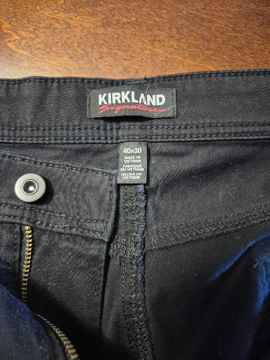 Kirkland Signature Black Pants 40x30 image indicator(2)