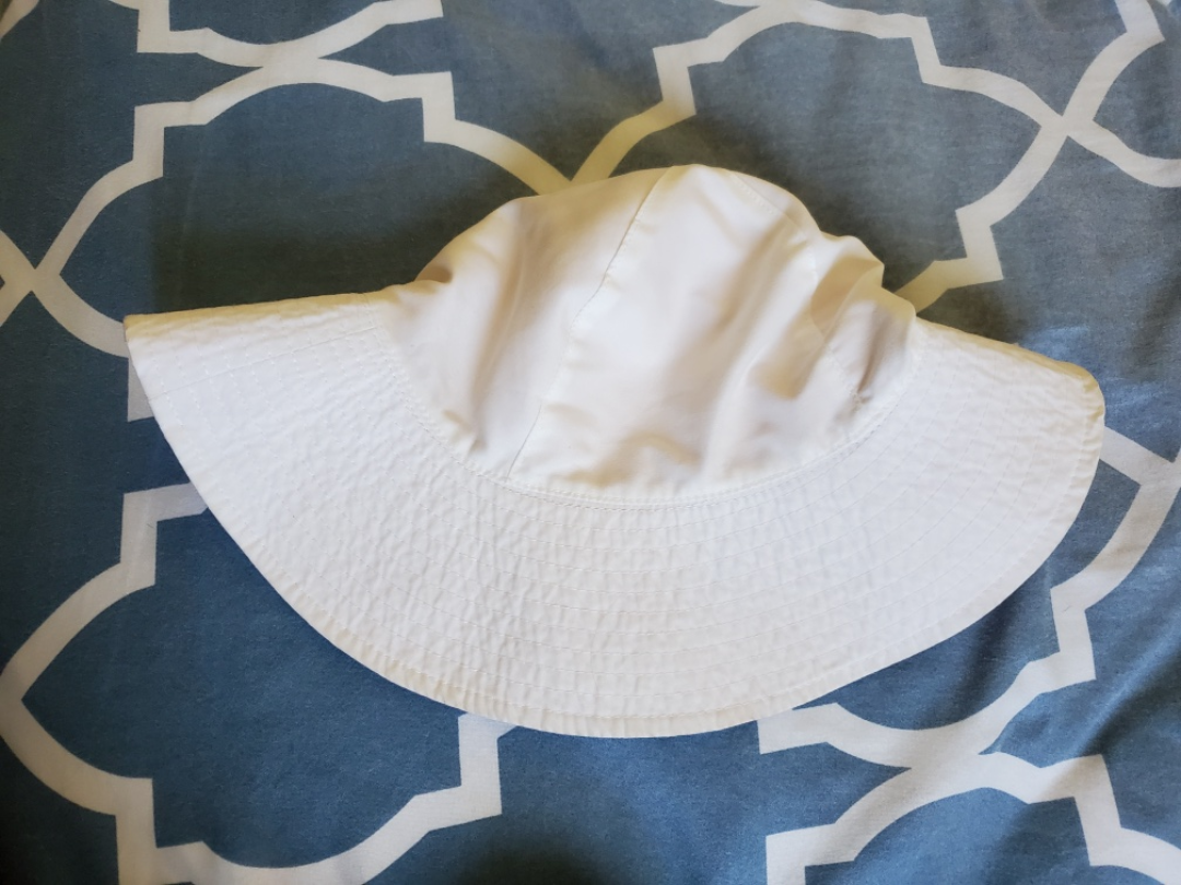 Carter's 2-in-1 reversible, pink & white bucket hat, sun hat - photo 3