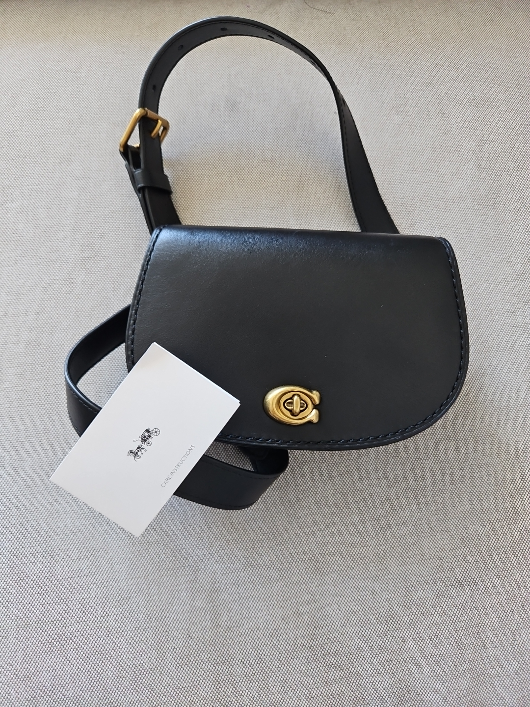 Coach Belt Bag - Black Leather - photo 2