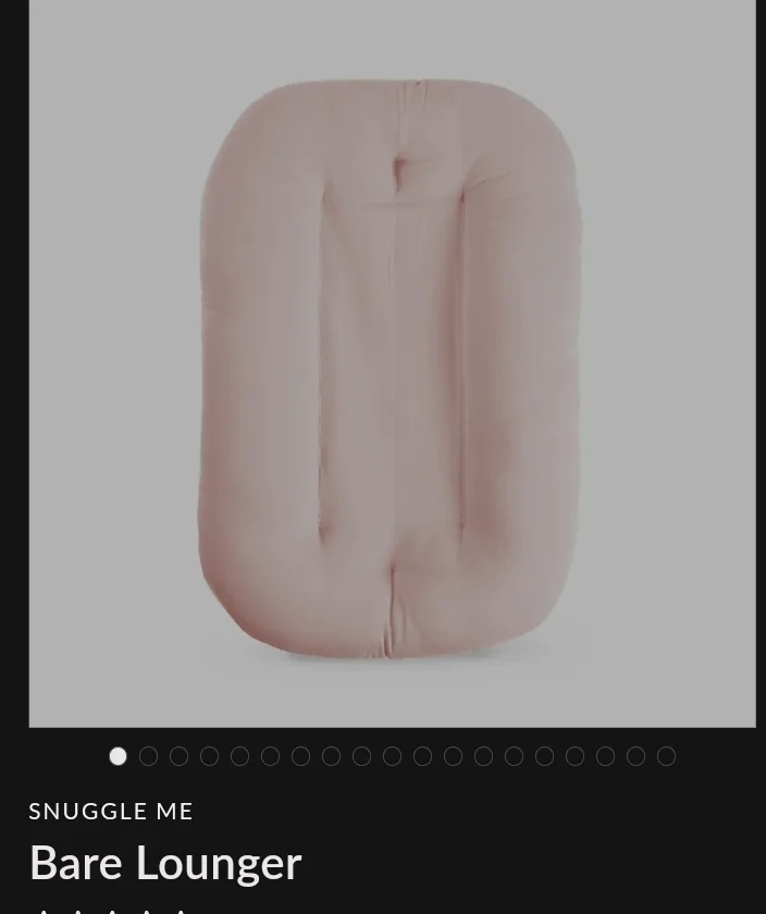 Snuggle Me Bare Lounger - Baby Nest thumbnail