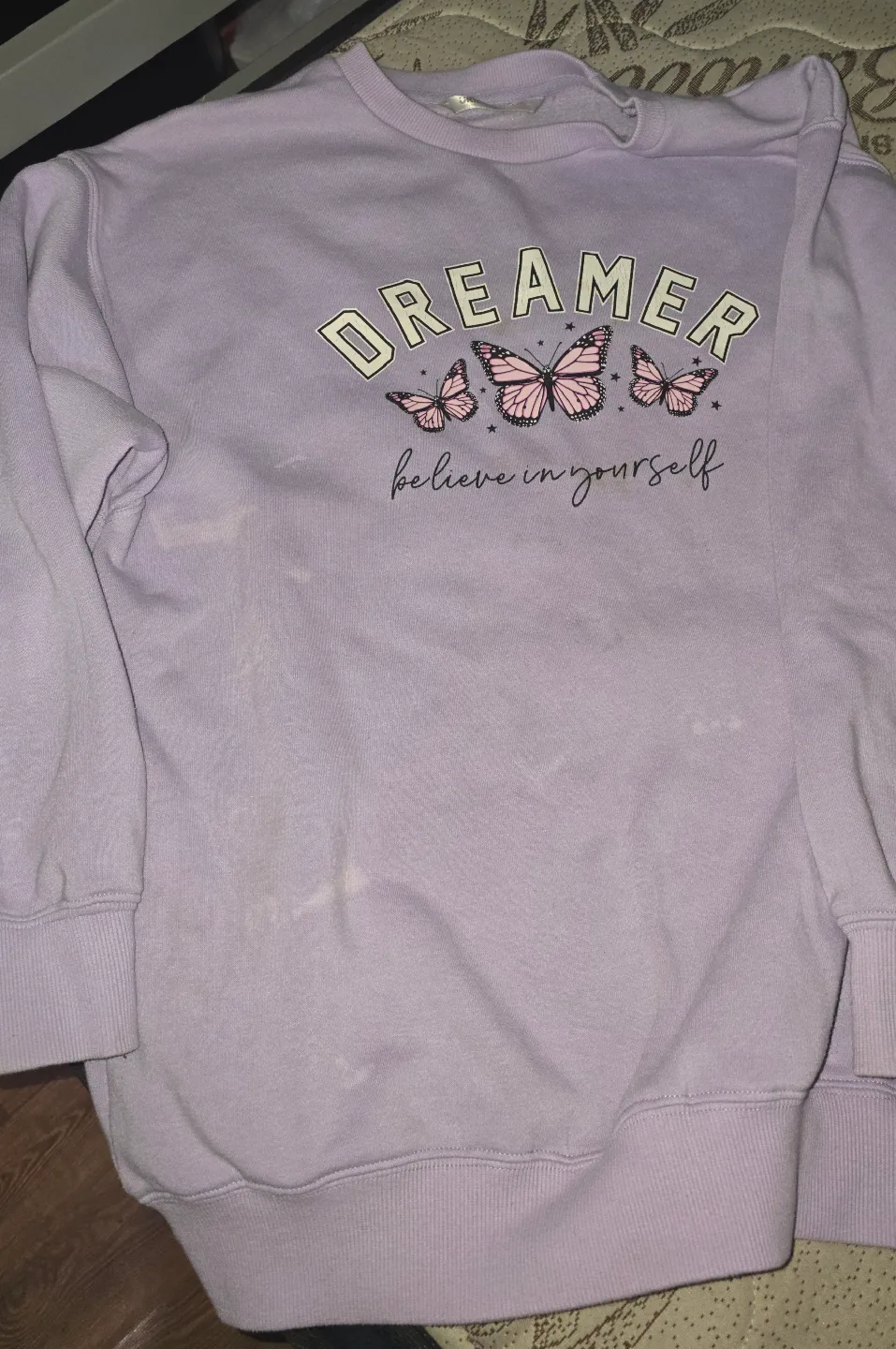 H&M Lilac "Dreamer" Sweatshirt thumbnail