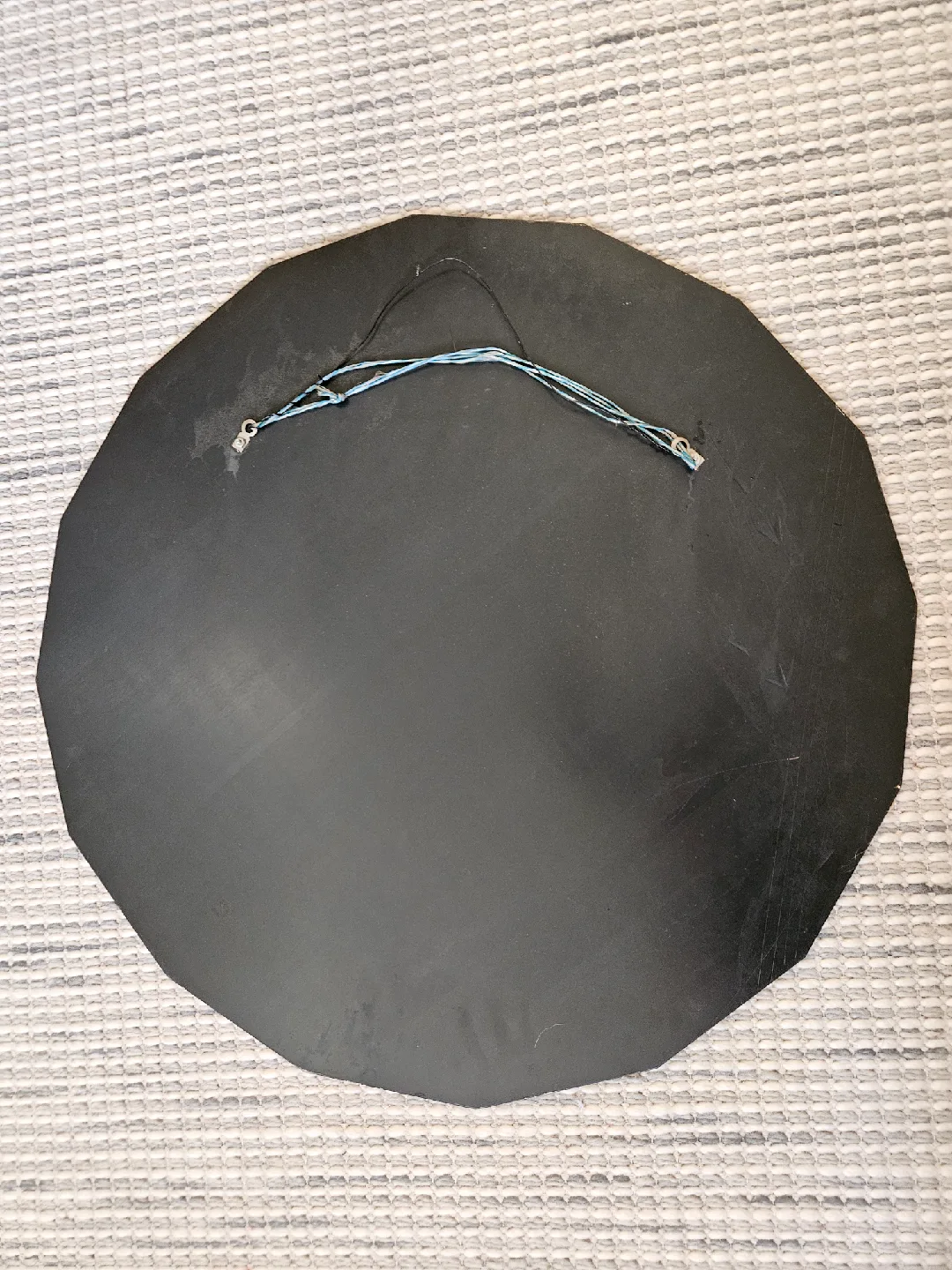 Vintage Etched Round Beveled Mirror image indicator(4)