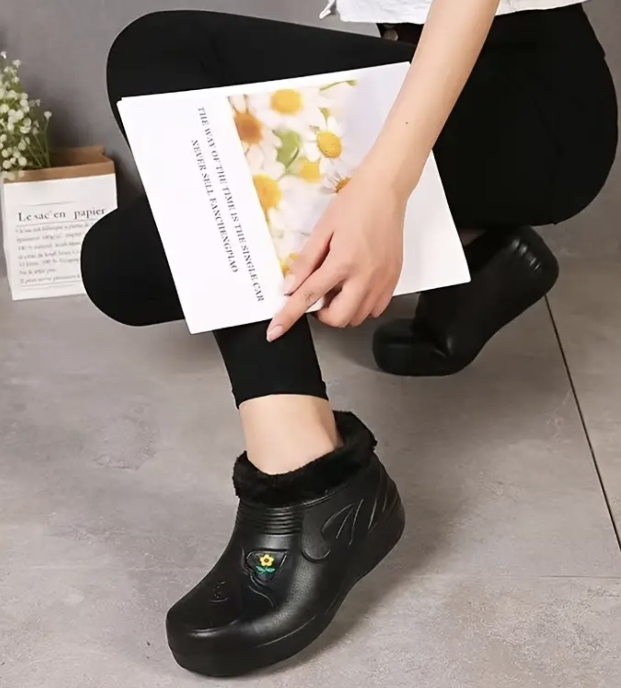 Black summer & Winter Ankle Boots - photo 3