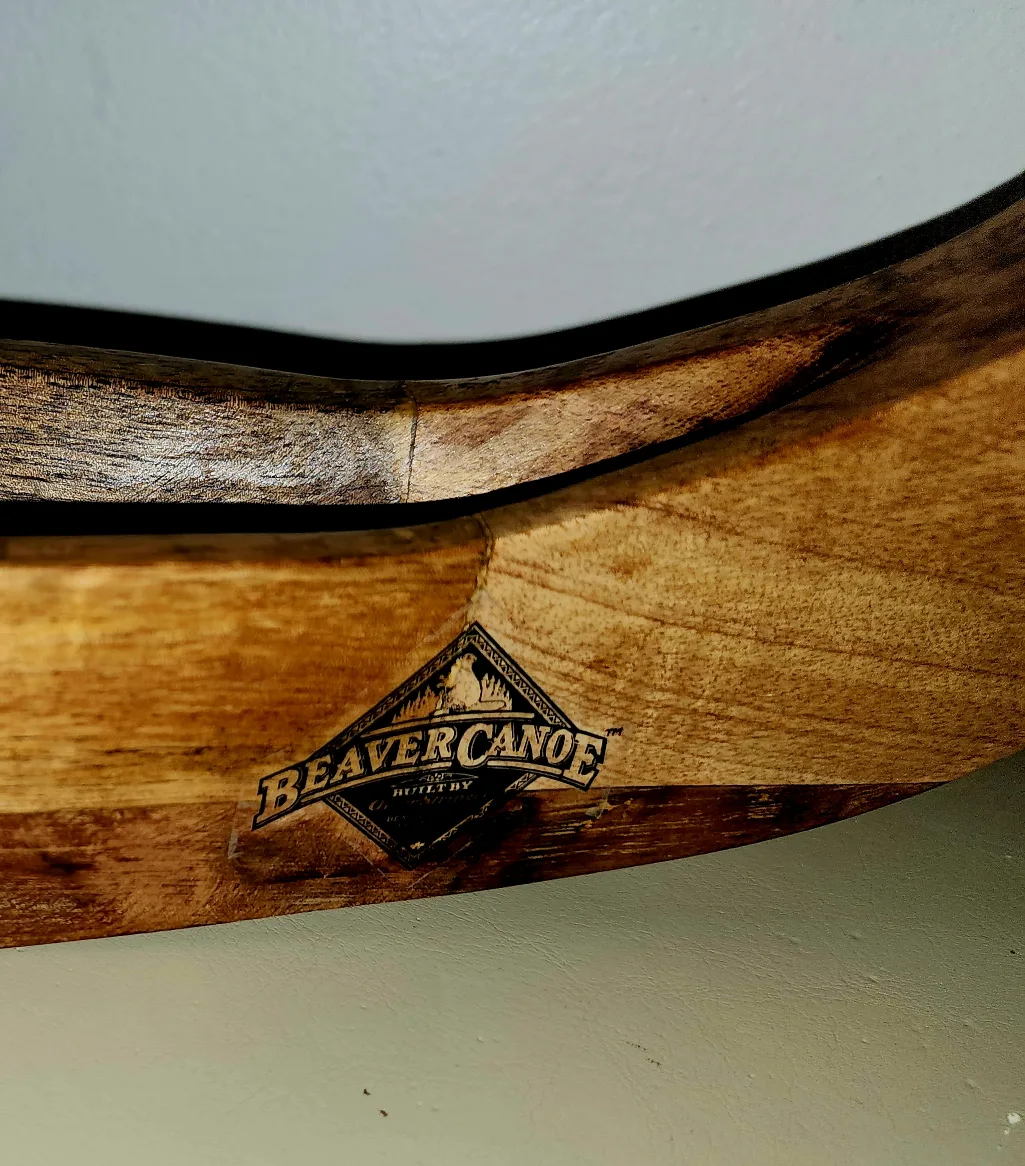 Beaver Canoe Wooden Decorative Canoe image indicator(2)