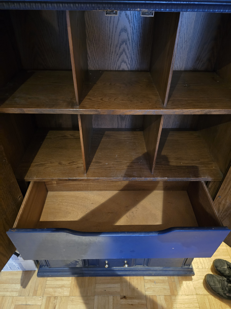 Blue Wooden Armoire - photo 4