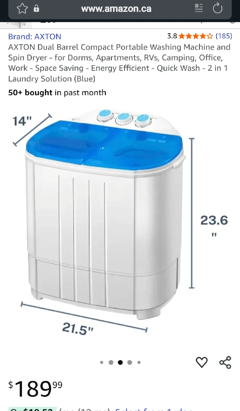 Portable Washing Machine - Twin Basket - photo 3