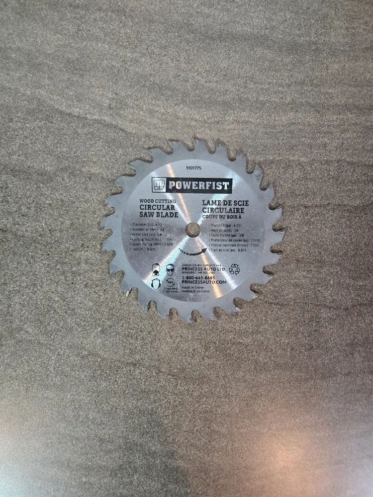 Powerfist 4-1/2" Wood Cutting Circular Saw Blade thumbnail