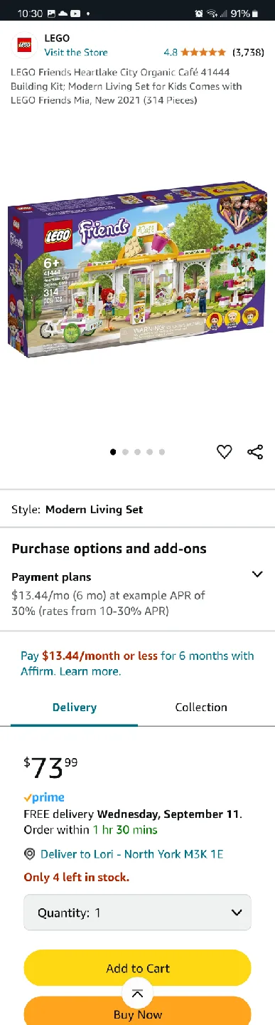 Lego Friends Heartlake City Organic Café image indicator(4)