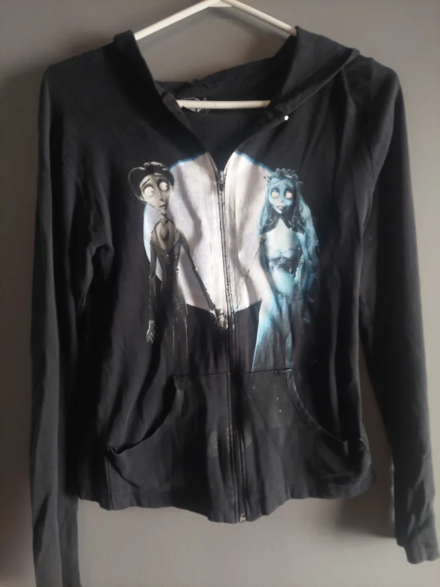 Corpse Bride Zip-Up Shirt with hood thumbnail