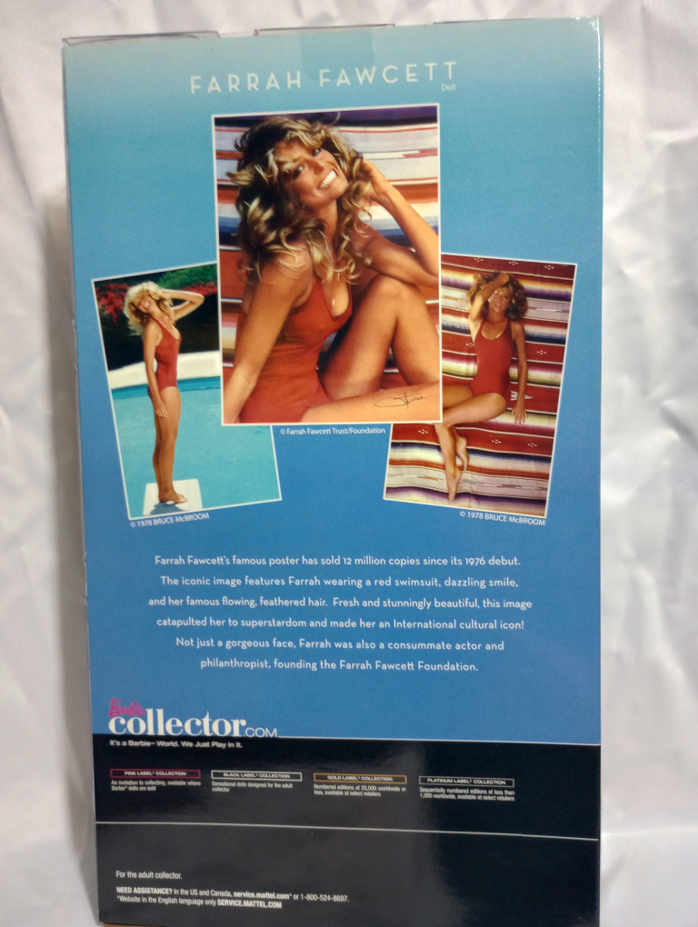 Farrah Fawcett Doll - Black Label Barbie Collector - photo 3