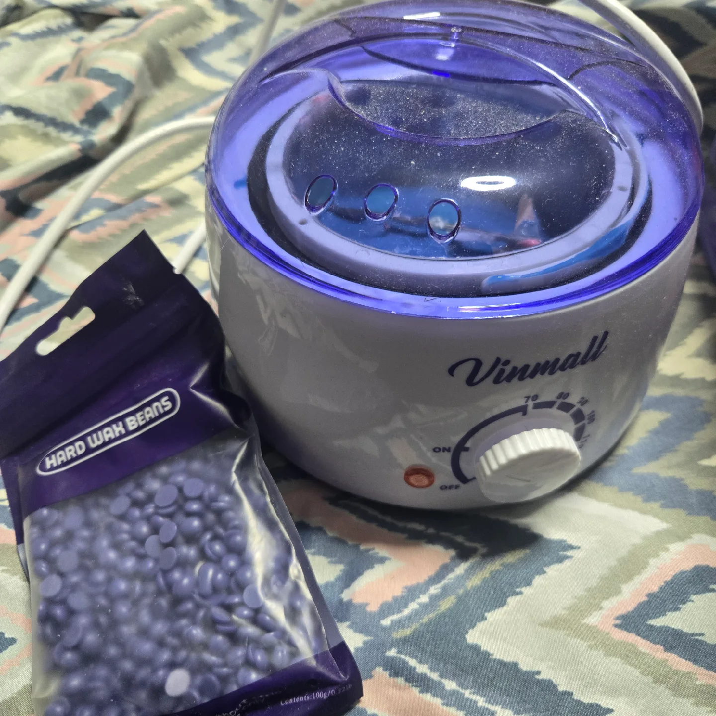 Vinmall Wax Warmer Kit with Hard Wax Beans image indicator(2)