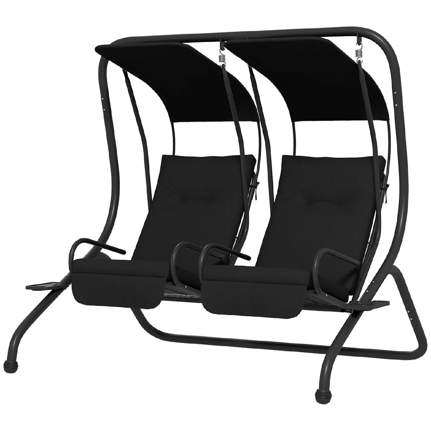 New 2-Seat Swing with Canopy - Black image indicator(3)