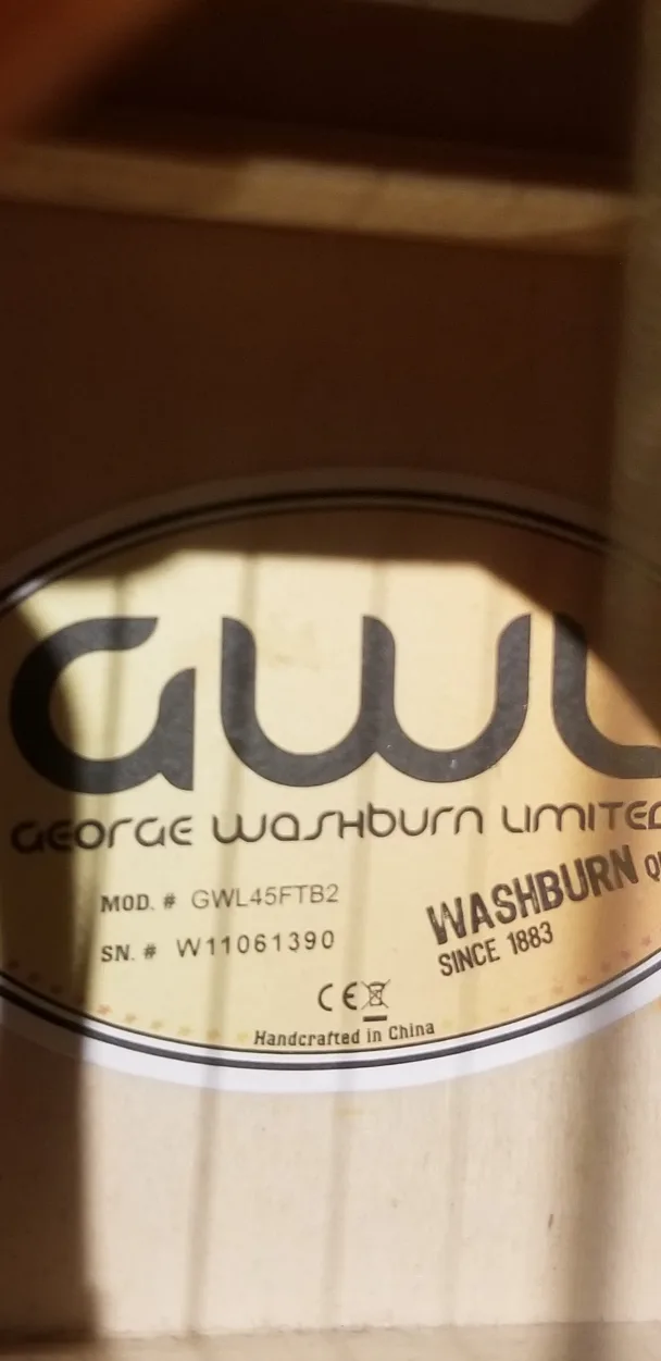 GWL George Washburn Limited Acoustic Guitar image indicator(7)