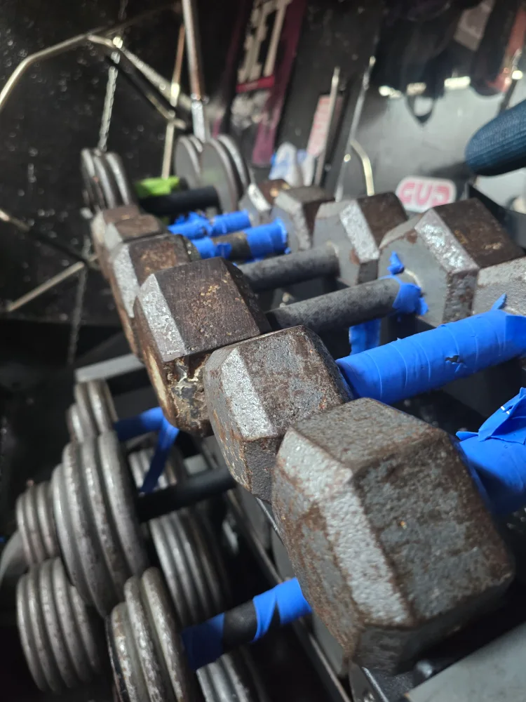 steel dumbbells and Ivanko Rack image indicator(2)