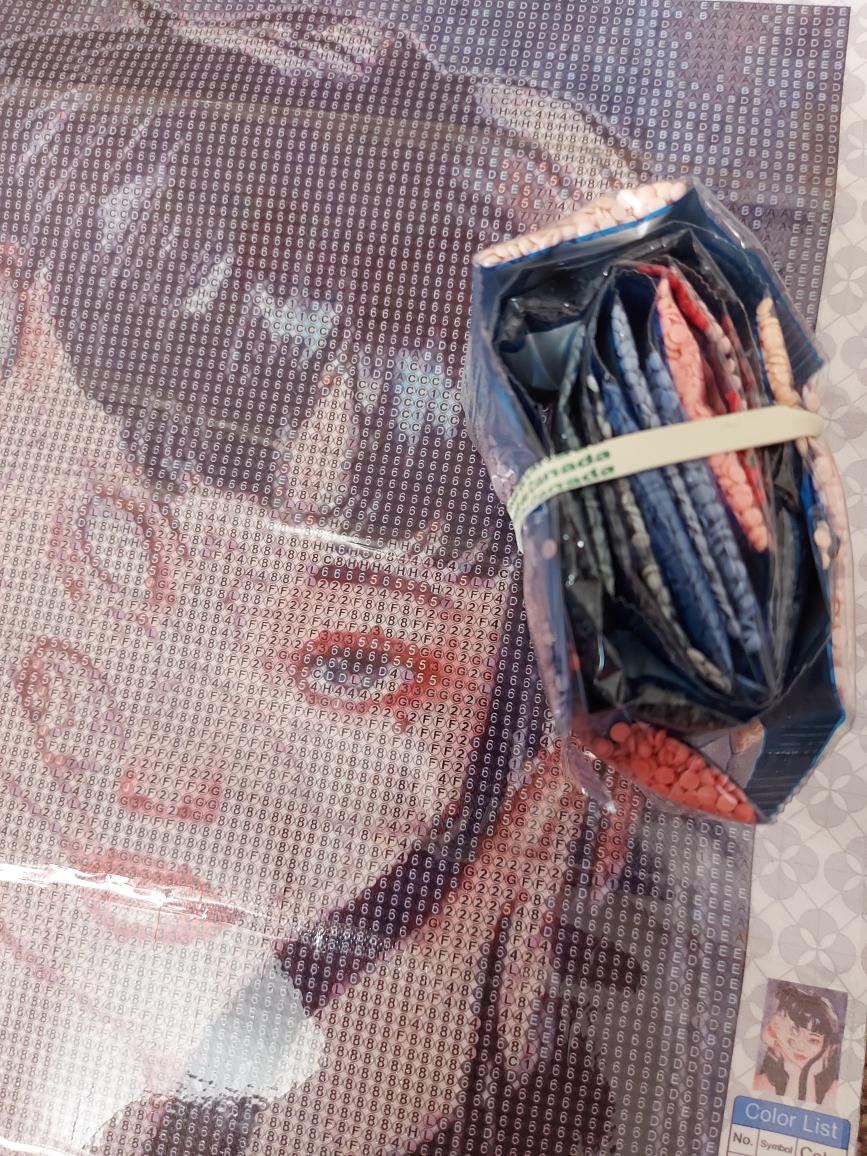tomie kawakami // junji ito diamond painting - photo 3