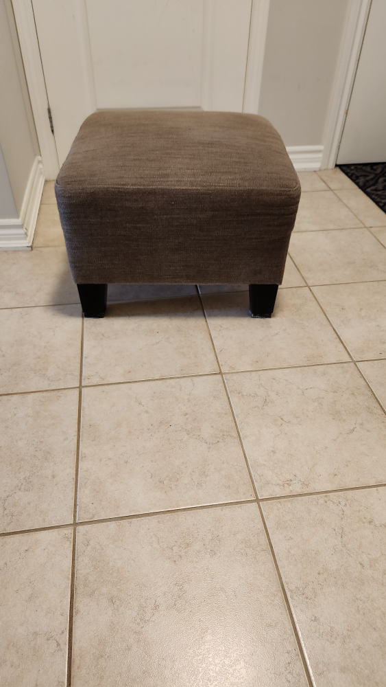 Brown Square Ottoman Footstool - photo 2