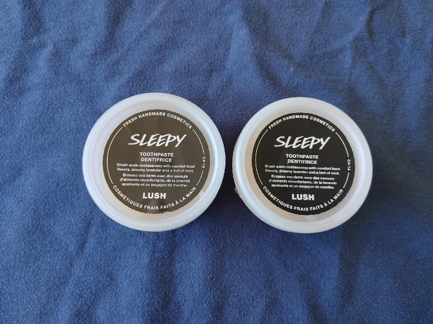 Lush Sleepy Toothpaste & Dad's Minted Shower Gel
