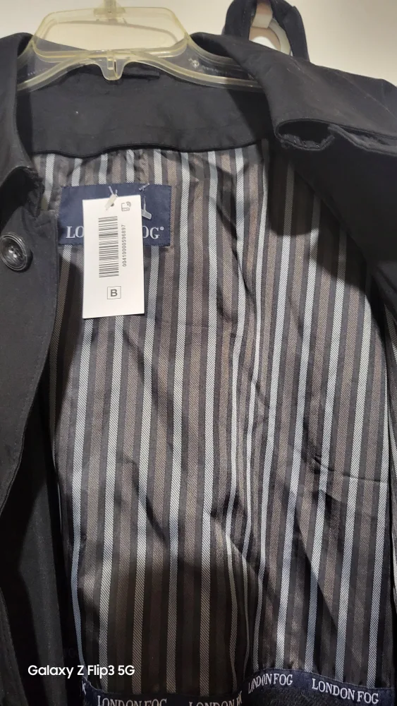 🥕London Fog Black Coat Size 44 image indicator(6)