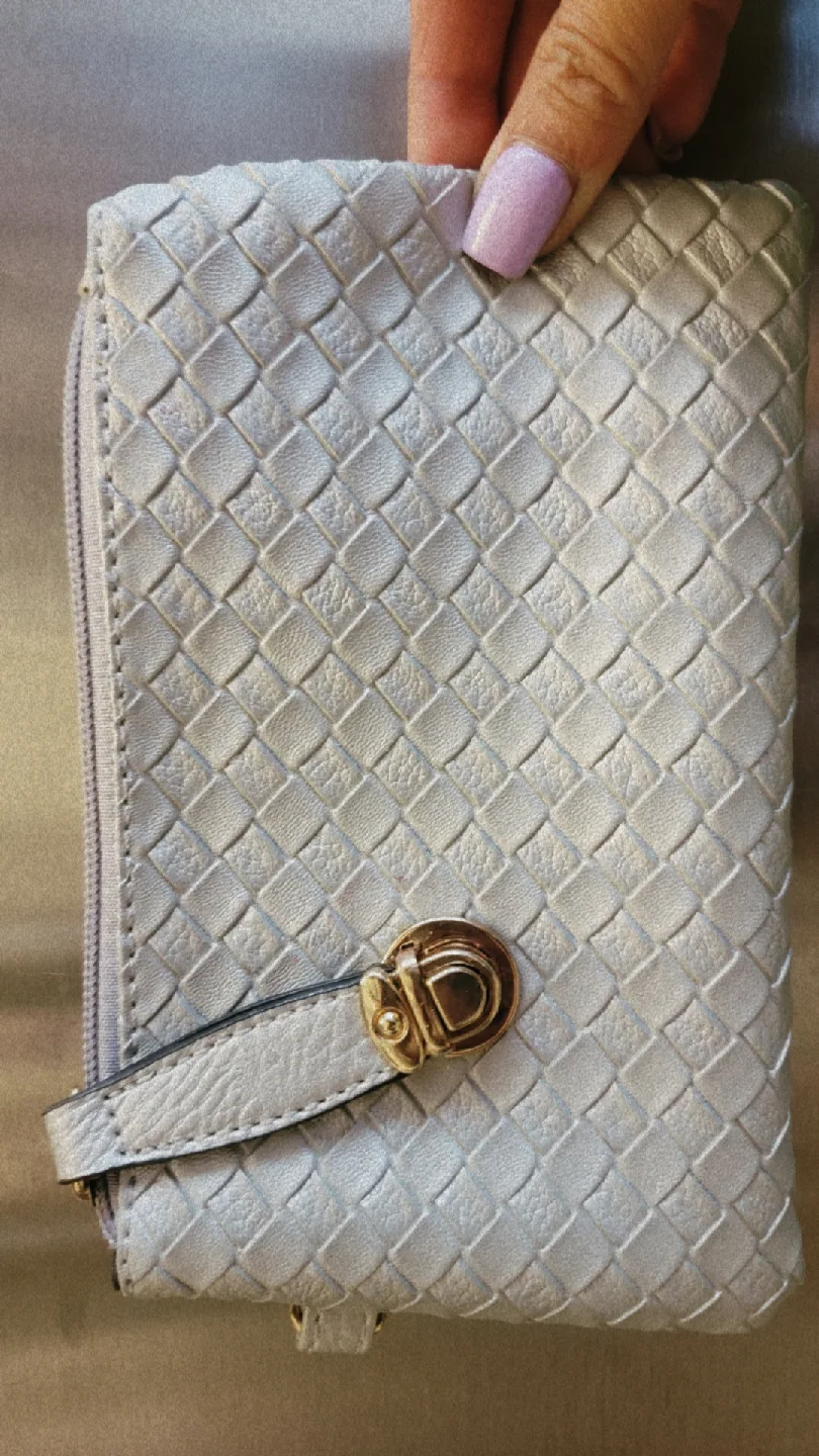 Woven Silver Wallet/Pouch thumbnail