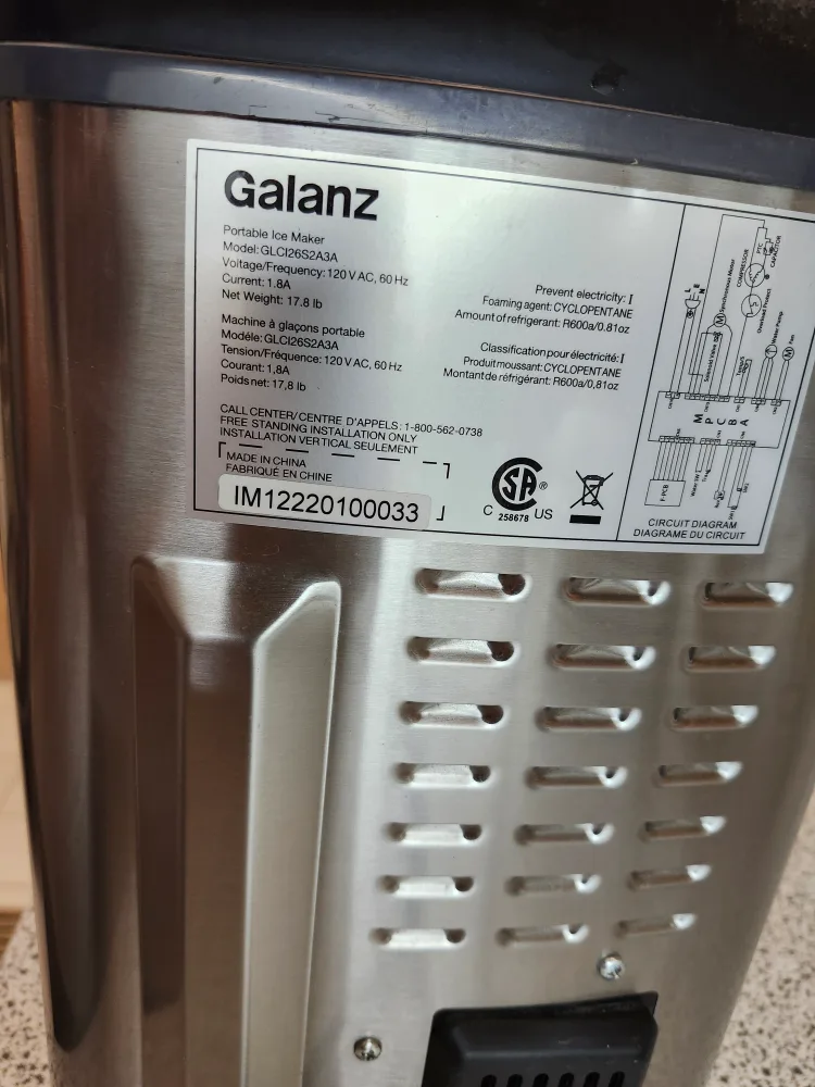 Galanz Portable Countertop Ice Maker image indicator(6)