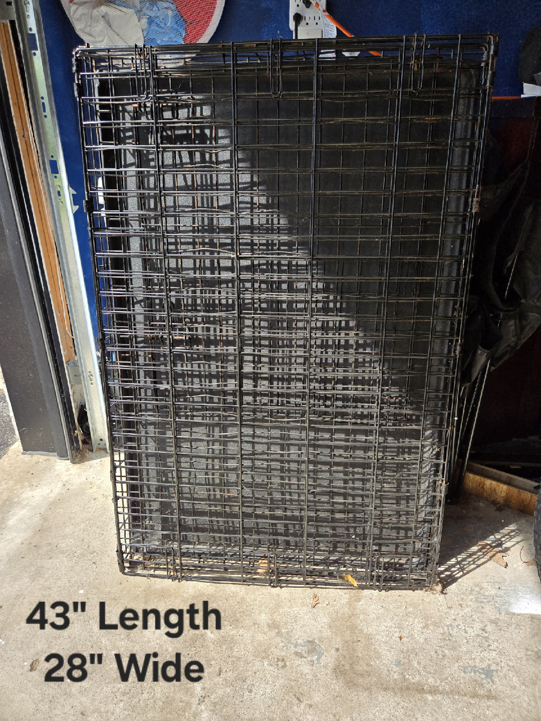 Dog Crate - 43" Length x 28" Wide