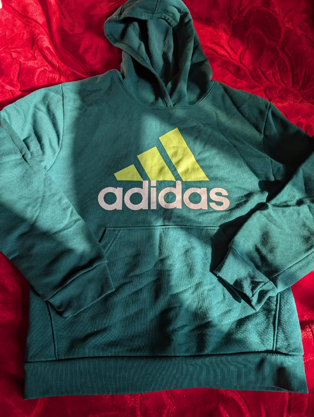 Adidas Green Hoodie Size US 14/16 image indicator(2)