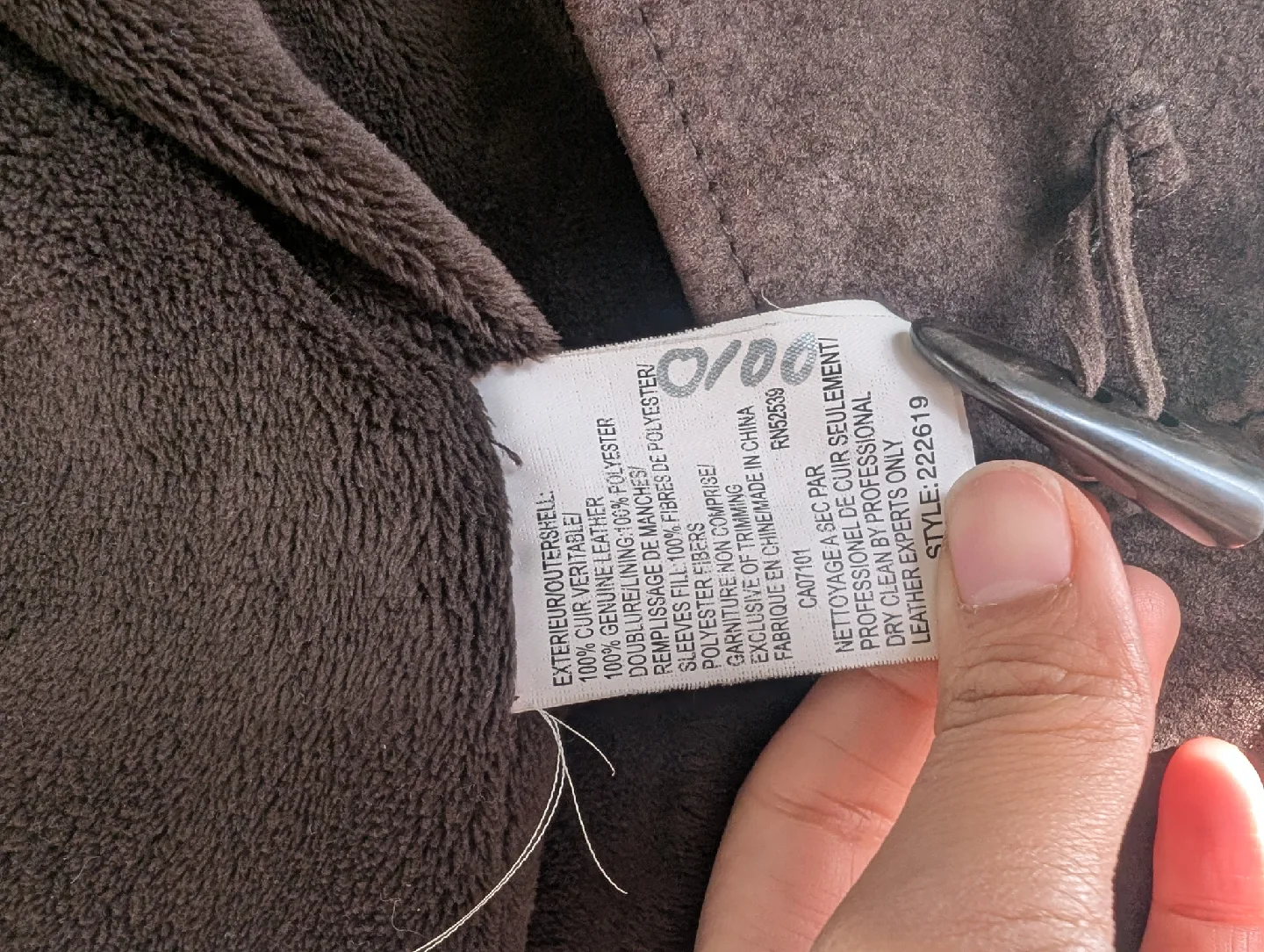 Utex Design Brown Leather Jacket image indicator(3)