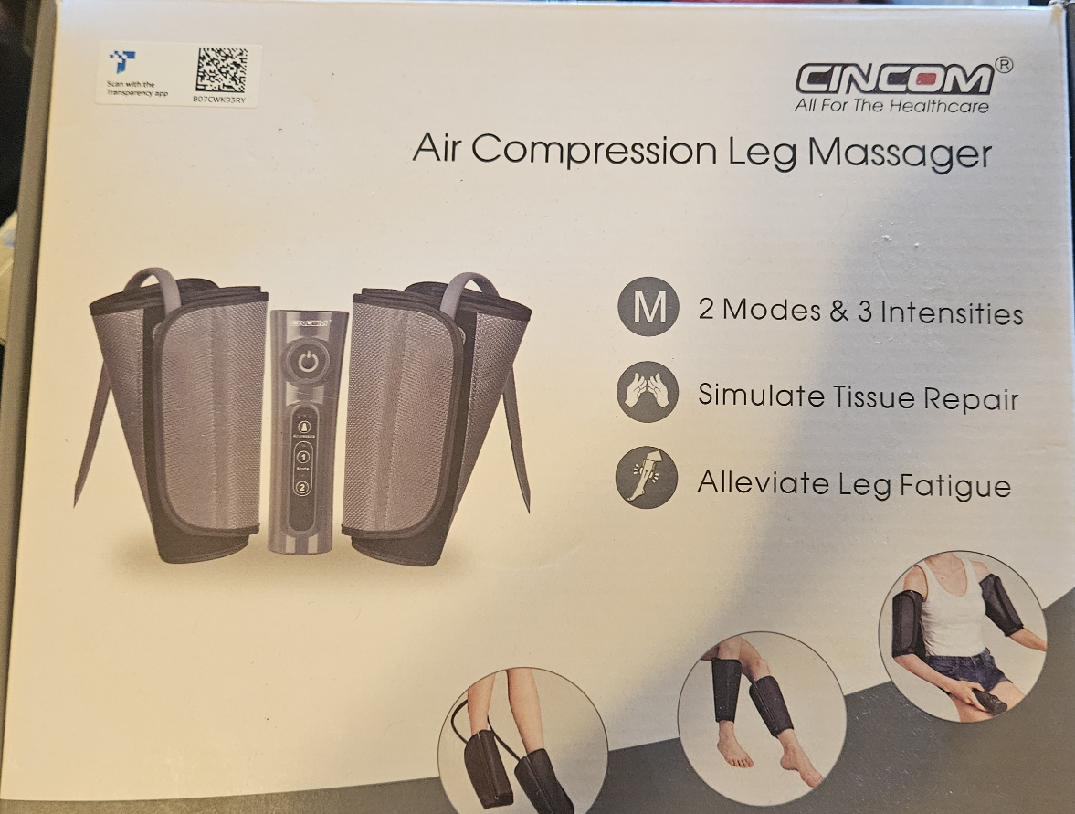 CINCOM Air Compression Leg Massager - Like New!
